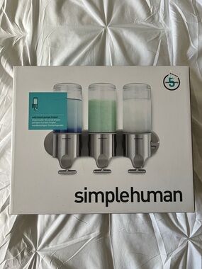 NWT Triple Bottle Shower Product Wall Mount